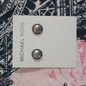 NWT Micheal kors earrings (silver tone)